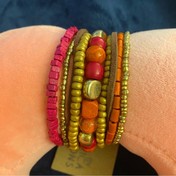 EL BY ÉRICA LYONS MULTILAYERED BOHEMIAN BRACELETS NWT - Picture 3 of 6